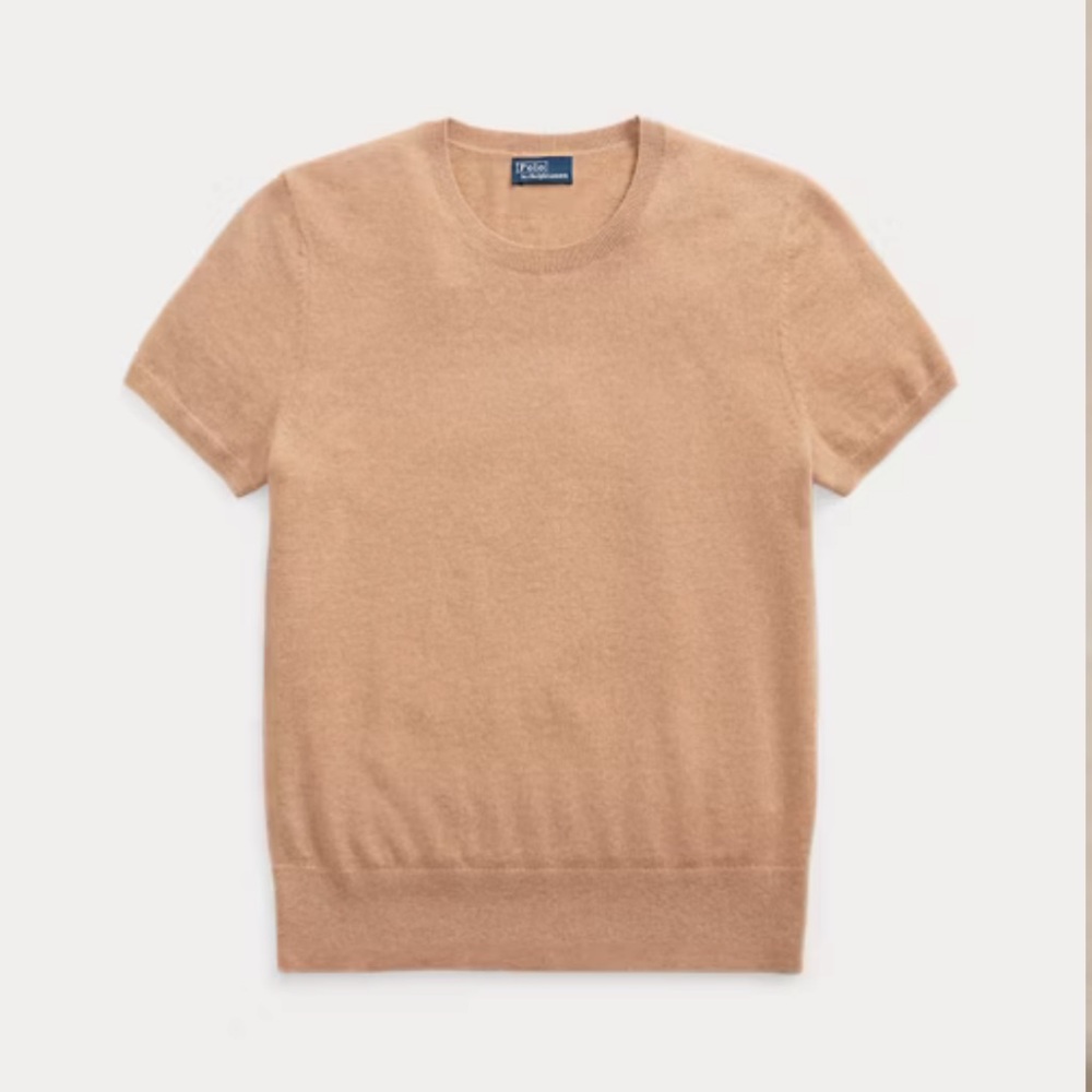 Polo Ralph Lauren Cashmere Short-Sleeve Crewneck Sweater